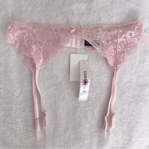 Cosabella Lucky Garter Belt - Barely Pink